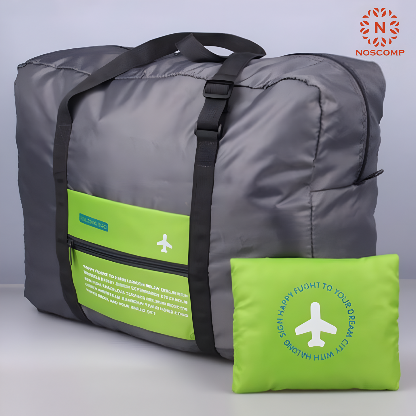 Aircraft Foldable Duffle & Shoulder Travel Bag – Waterproof Oxford Cloth | Blue