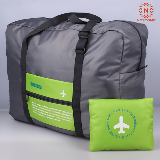 Aircraft Foldable Duffle & Shoulder Travel Bag – Waterproof Oxford Cloth | Blue