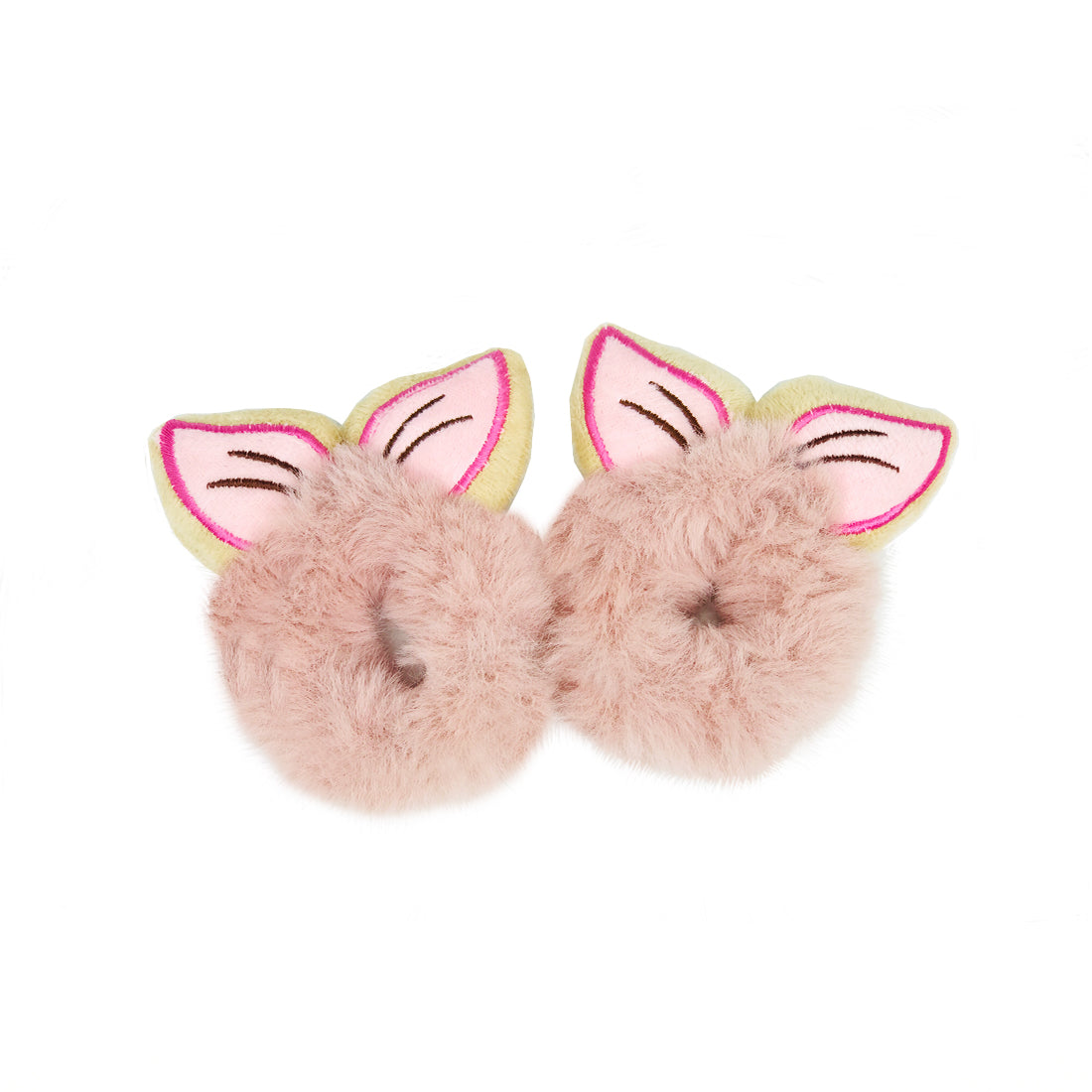 Cat Ear Hair Bands for Girls – Multicolour Pack of 5 | Plush Headbands for Kids & Parties