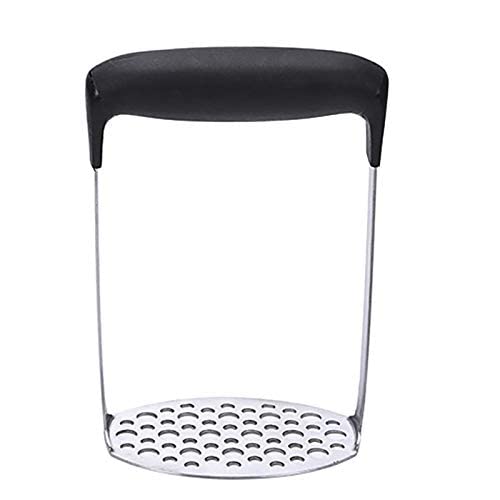 Stainless Steel Potato Masher with Handle – Multi-Purpose Kitchen Masher (Silver)