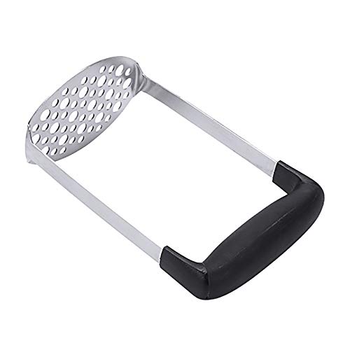 Stainless Steel Potato Masher with Handle – Multi-Purpose Kitchen Masher (Silver)