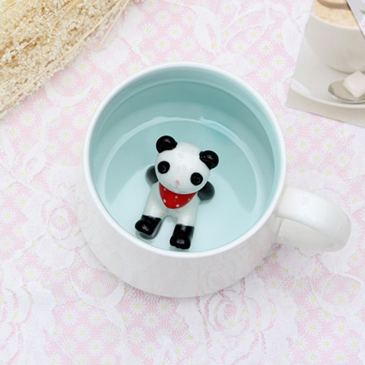 3D Animal Figurine Mugs