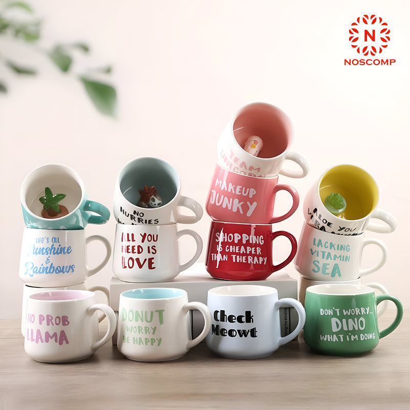 Exquisite 3D Cartoon Coffee Cup