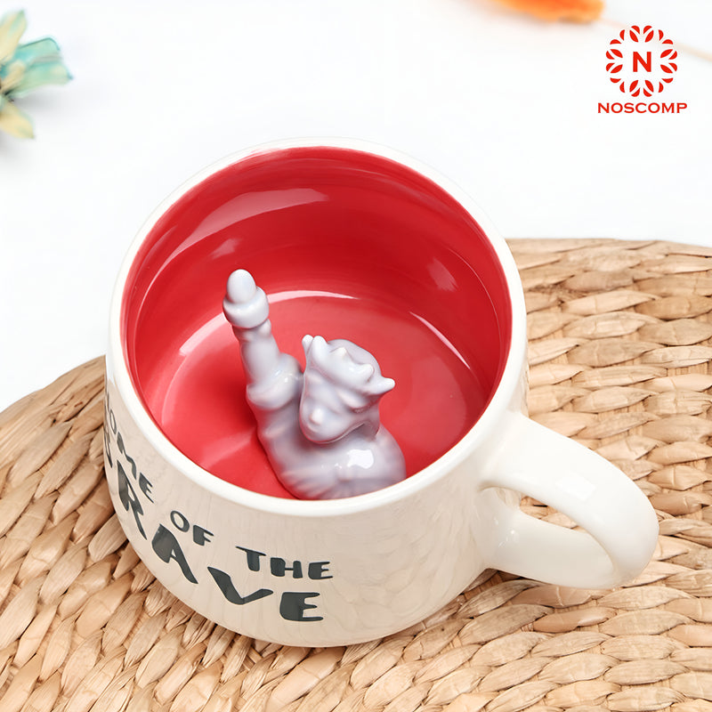 Exquisite 3D Cartoon Coffee Cup