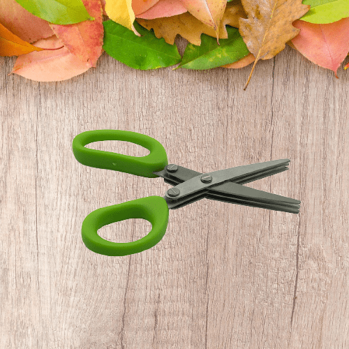 Multi-Layer Stainless Steel Herb & Vegetable Scissors – 3 & 5 Layer Cooking Scissors | Green