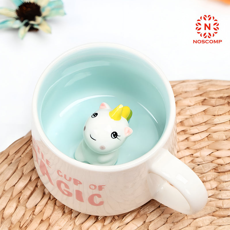 Exquisite 3D Cartoon Coffee Cup