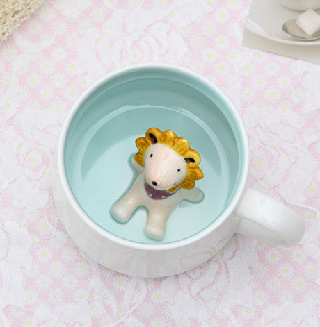 3D Animal Figurine Mugs