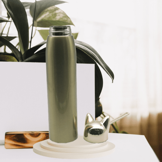 Stainless Steel Fox Ear Thermal Water Bottle – 320ml Leak-Proof Hot & Cold