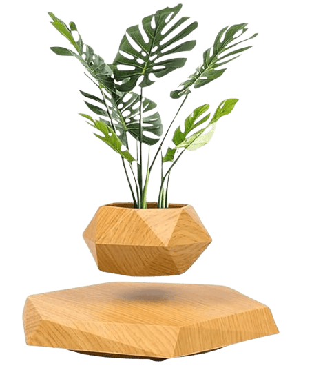 Magnetic Levitating Flower Pot – 360° Smart Rotating Floating Air Planter Showpiece