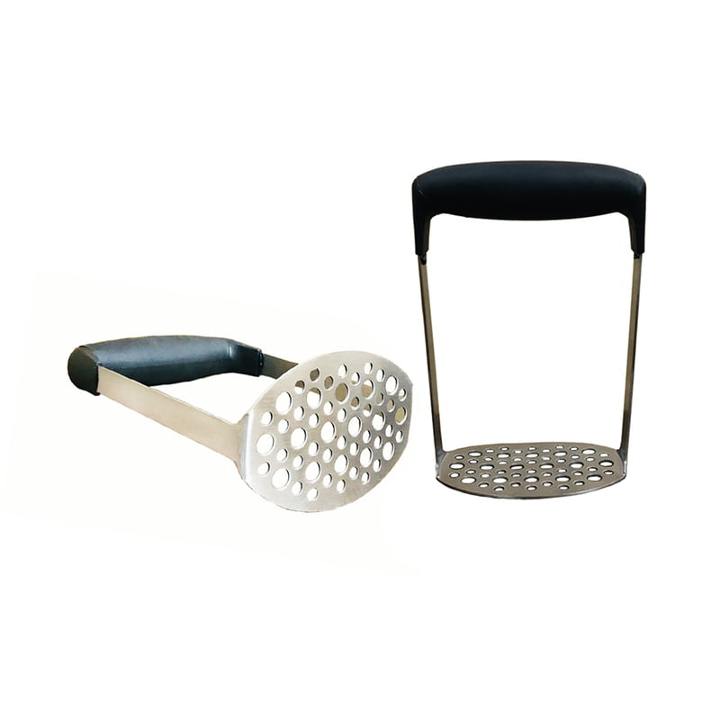 Stainless Steel Potato Masher with Handle – Multi-Purpose Kitchen Masher (Silver)