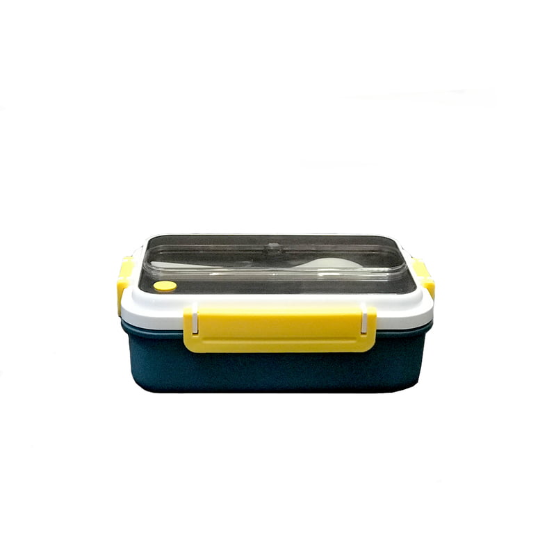 Stainless Steel Lunch Box with Spoon & Fork – 1000ml Airtight Tiffin Box for Kids, Women & Men