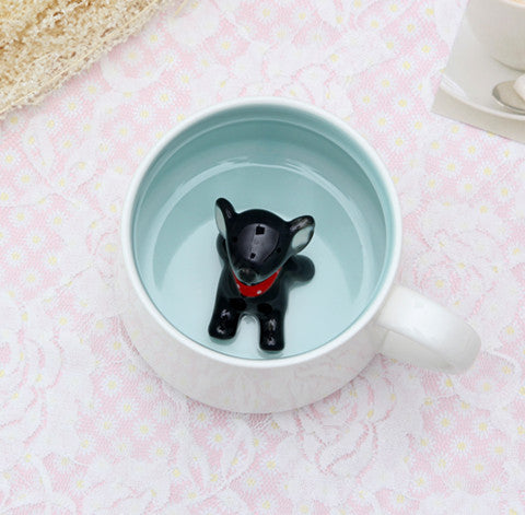 3D Animal Figurine Mugs
