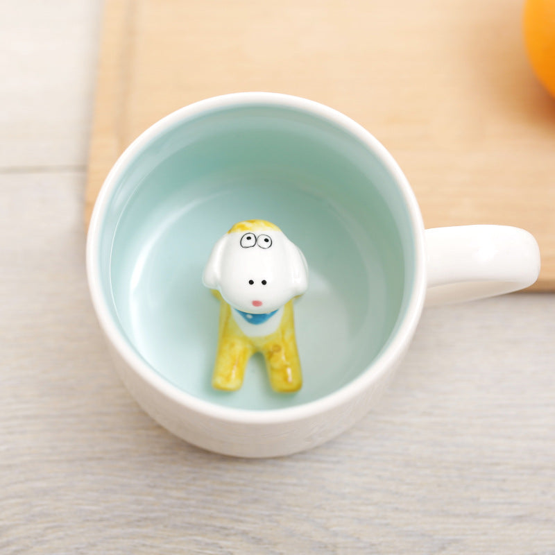 3D Animal Figurine Mugs