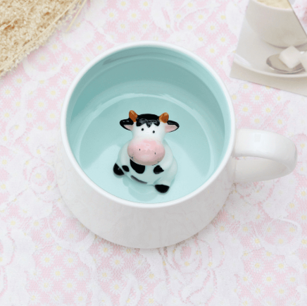 3D Animal Figurine Mugs