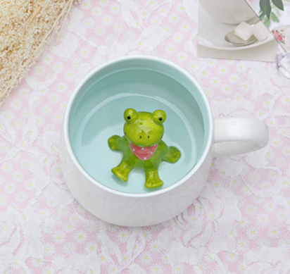 3D Animal Figurine Mugs