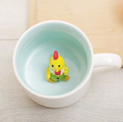 3D Animal Figurine Mugs