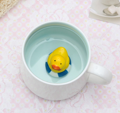 3D Animal Figurine Mugs