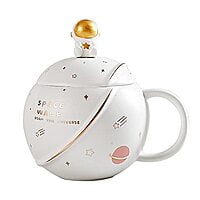 Astronaut Coffee Mug with Lid & Spoon|