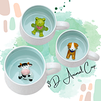 3D Animal Cup Coffee Mug