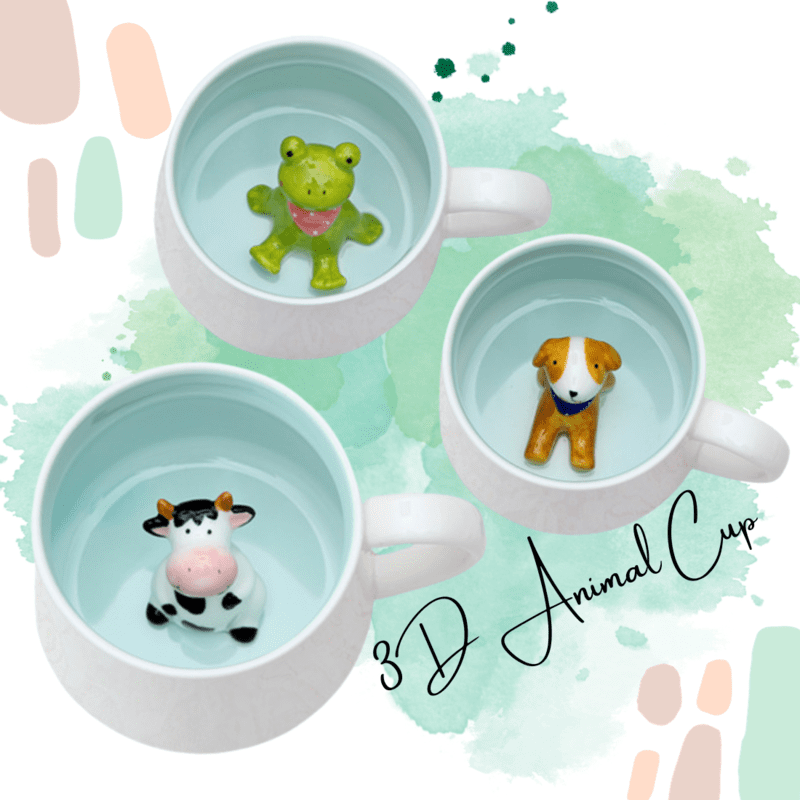 3D Animal Cup Coffee Mug