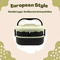 European Style Double Layer Antibacterial Lunch Box